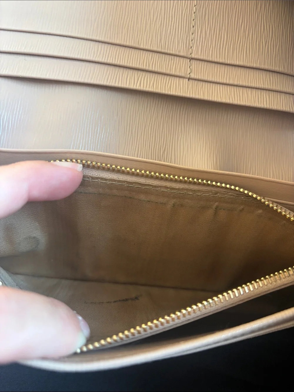Prada Powder Pink Continental Leather Wallet